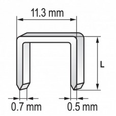 YATO Set de 1000 capse 14mm /0.7x11.3 mm ..